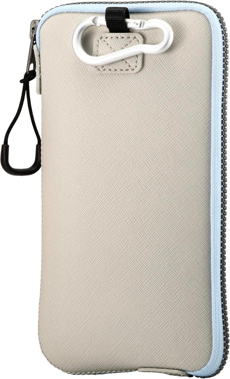 OneJoy Phone Sleeve Lightweight Cell Phone Pouch for Mobile Protection, Slim Fit and Durable, with Clip-on for Easy Carrying, Enough for 6.1" to 6.9" Cellphone [ Beige ] - Image 1